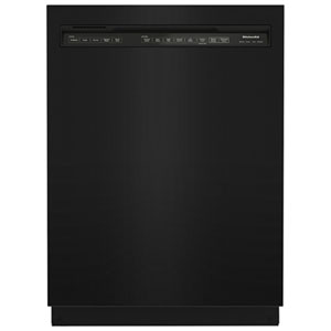 KitchenAid 24" 39dB Built-In Dishwasher with Third Rack (KDFE204KBL) - Black