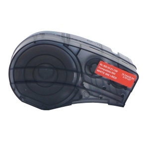 Compatible Brady M21-750-595 White on Red Label Tape by Superink