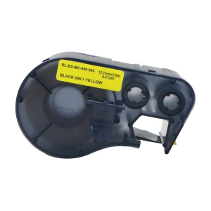 Compatible Brady MC-500-595 Black on Yellow Label Tape by Superink
