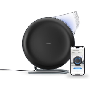 IQAir Atem Desk Personal HEPA Air Purifier for Allergies, Pet Dander, Asthma, Pollen, and Dust, up to 150 sq.ft. Coverage, Perfect for Desk, Office or Small Space (Black)