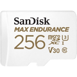 SanDisk MAX Endurance 256GB Micro SD Card with Adapter SDSQQVR-256G for Dash Cam and Video Monitoring System