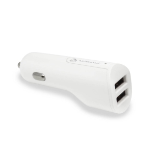 Adreama Fast Car Charger with 2 USB-A ports - White