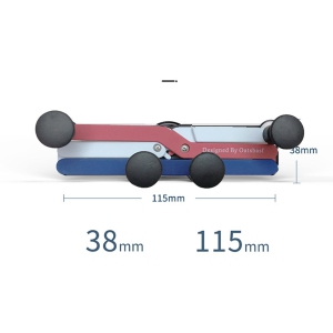 axGear Support de téléphone portable déformé, support de téléphone mobile de voiture trois couleurs, climatiseur