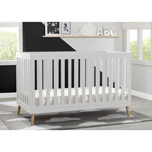 Delta Children Tucker 4-in-1 Convertible Crib - Bianca White