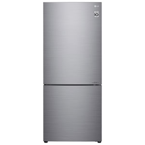 LG 28" 14.7 Cu. Ft. Counter-Depth Bottom Freezer Refrigerator (LBNC15251V) - Platinum Silver