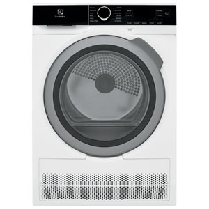 Electrolux 4 Cu. Ft. Compact Stackable Condenser Electric Dryer with Moisture Sensing, Steam & Energy Star (ELFE422CAW) - White