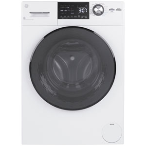 GE 2.8 Cu. Ft. Compact All in One Front Load Washer and Condenser Dryer (GFQ14ESSNWW) - White
