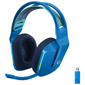Logitech G733 LIGHTSPEED RGB Wireless Gaming Headset for PC / PS4 / PS5 - Blue