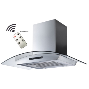ROXON 700 CFM 30 Inches Range Hood Stainless Steel Wall Mounted Kitchen Exhaust Fan Style RXN-W16BS-30