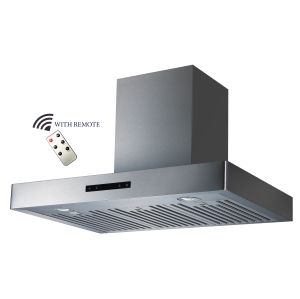 ROXON 700 CFM 30 Inches Range Hood Stainless Steel Wall Mounted Kitchen Exhaust Fan Style RXN-W14BS-30