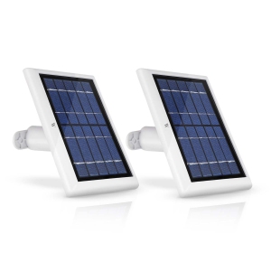 Wasserstein Solar Panel Compatible with Arlo Ultra/Ultra 2, Arlo Pro 3/Pro 4 and Arlo Floodlight ONLY with 13.1ft Cable (2 Pack, White)