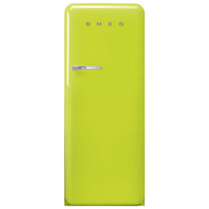 Smeg 50's 24" 9.2 Cu. Ft. All-Fridge Refrigerator (FAB28URLI3) - Lime