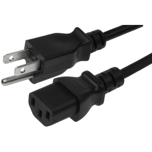 6ft Universal AC Power Cord for Personal Computer,Vizio,PC Monitor,Plasma bravia uhd Smart TV, Power Supply Replacement