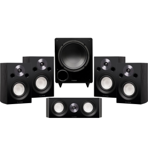 Fluance Reference Compact Surround Sound Home Theater 5.1 Channel Speaker System