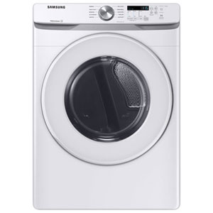 Samsung 7.5 Cu. Ft. Electric Dryer (DVE45T6005W/AC) - White - Open Box - Scratch & Dent