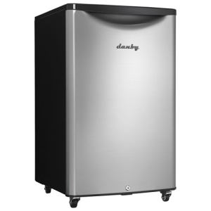 Danby 4.4 Cu. Ft. Freestanding Outdoor Bar Fridge (DAR044A6BSLDBO) - Stainless Steel/Black