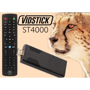 BuzzTV VidStick 4K HD Set Top Stick - 4K Android Streaming Media Player Stick