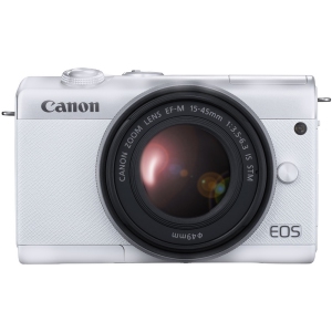 Canon EOS M200 Mirrorless Digital Camera with 15-45mm lens White