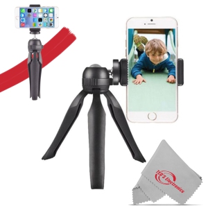 Vivitar 7.5" Compact Tabletop Tripod & Hand Grip with Articulating Ball Head for Selfies International Version with Seller Warranty