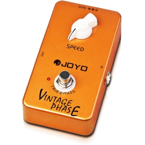 Pédale d'effet de phase vintage JOYO recrée magnifiquement les sons classiques de phaser des années 70 pour effet de guitare électrique