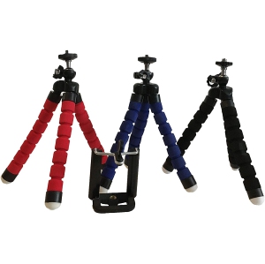 Flexible Sponge Octopus Tripod for Cellphone and Camera (Black)