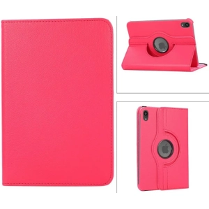 KEEGUARD Hot Dark Pink Leather Smart Rotating Case Cover Stand for iPad Air 2 2nd Gen 2014