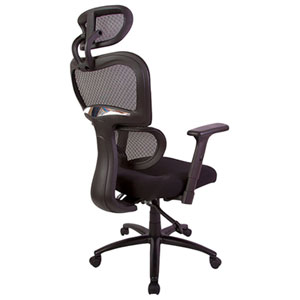 TygerClaw Ergonomic High-Back Mesh Executive Chair - Black