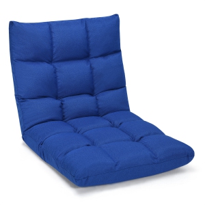 Costway Adjustable 14-Position Floor Chair Folding Lazy Gaming Sofa Lounge Chair