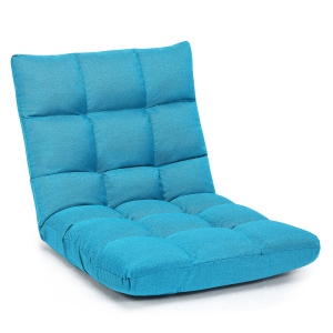 Costway Adjustable 14-Position Floor Chair Folding Lazy Gaming Sofa Lounge Chair