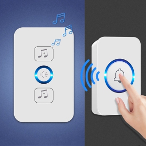 axGear Wireless Waterproof Doorbell 1 Button 1 Receiver 300M Remote Control Door Ring