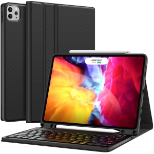 Keyboard Case for iPad Pro 11 2020 (2nd Generation), iPad Pro 11 Case with Keyboard 2018 - Wireless Detachable w Pencil Holder