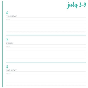 8-1//2 x 11 AT-A-GLANCE Academic Weekly // Monthly Planner Aspire July 2017 June 2018 Mint 1022-905A-42