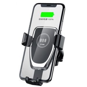 Chargeur sans fil de voiture 15W, Quntis support de téléphone de voiture à chargement rapide Qi, support de téléphone sans fil avec rotation 360°