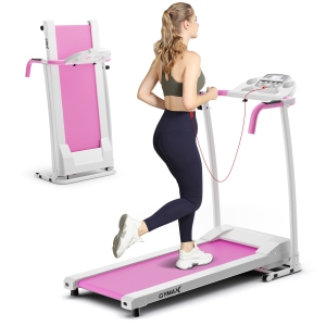 Gymax Folding Treadmill for Home Walking Running Machine w/ 12 Preset Programs