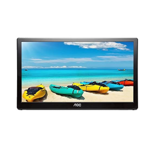 AOC I1659FWUX 15.6" Moniteur portable à alimentation USB, complet HD 1920x1080 IPS, Stand intégré, VESA