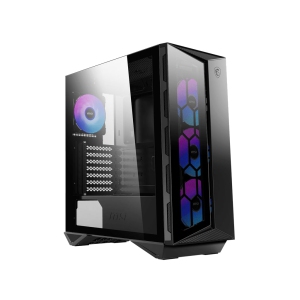 MSI MPG GUNGNIR 110R Mid-Tower PC Gaming Case – Tempered Glass Side Panel – RGB 120mm Fan – Liquid Cooling Support up to 360mm Radiator