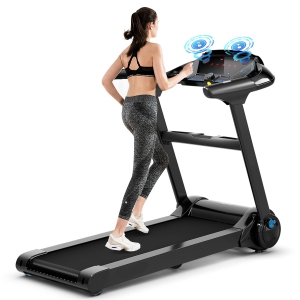 Gymax 2.25HP Folding Fitness Treadmill with LED Display