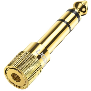 UGREEN 6.35mm to 3.5mm Audio Jack Adapter 6.35mm (1/4 Inch) Male to 3.5mm (1/8 Inch) Female Stereo Audio Adapter for Speaker Headphone, Guitar, Digital Piano