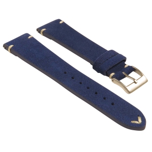 StrapsCo Suede Watch Band Strap (Short, Standard, Long) for Fitbit Charge 4 & Charge 3 - Long - Blue