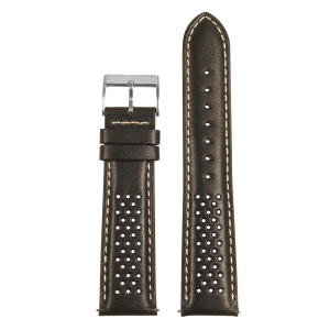 StrapsCo Perforated Rally Watch Band Strap for Fitbit Charge 4 & Charge 3 - Black & White