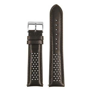 StrapsCo Perforated Rally Watch Band Strap for Fitbit Charge 4 & Charge 3 - Black