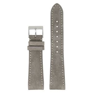 StrapsCo Classic Suede Watch Band Strap (Short, Standard, Long) for Fitbit Charge 4 & Charge 3 - Short - Grey