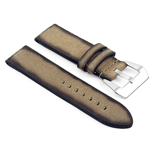 DASSARI Opus Thick Distressed Italian Leather Watch Band Strap for Fitbit Charge 4 & Charge 3 - Sand