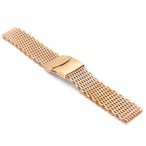 StrapsCo Shark Mesh Band (Short, Standard, Long) for Fitbit Charge 4 & Charge 3 - Standard - Rose Gold