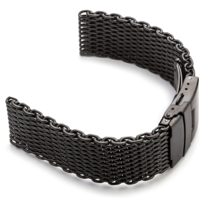 StrapsCo Shark Mesh Band (Short, Standard, Long) for Fitbit Charge 4 & Charge 3 - Long - Black