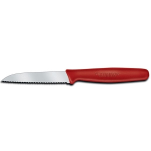 Victorinox 3.25" Serrated Paring Knife (Red) 6.7431