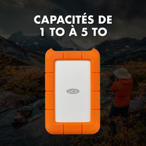 LaCie Rugged 2TB USB-C Portable External Hard Drive for PC/Mac