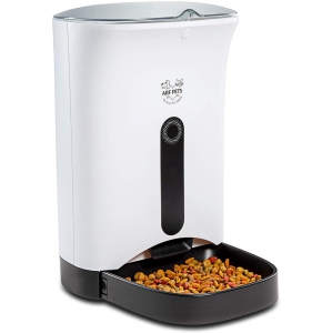 Arf Pets Automatic Pet Feeder Food Dispenser for Dogs & Cats – Features Distribution Alarms, Portion Control & Voice Recording – Timer Programmable Up to 4 Meals a Day