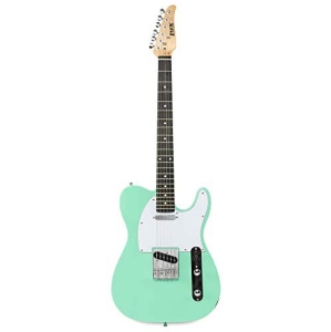 LyxPro 39” Electric Telecaster Guitar | Solid Full-Size Paulownia Wood Body, 3-Ply Pickguard, C-Shape Neck, Ashtray Bridge, Quality Gear Tuners, 3-Way Switch & Volume/Tone Controls | 2 Picks Included