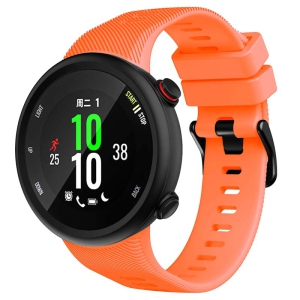 StrapsCo Silicone Rubber Watch Band Strap for Garmin Forerunner 45 / 45S / Swim 2 - Orange